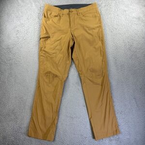 Eddie Bauer Pants Mens 32x32 Brown Tech Performance Stretch Trail Hiking Utility